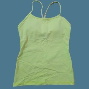 Lululemon Athletica yellow tank cami with pads 6